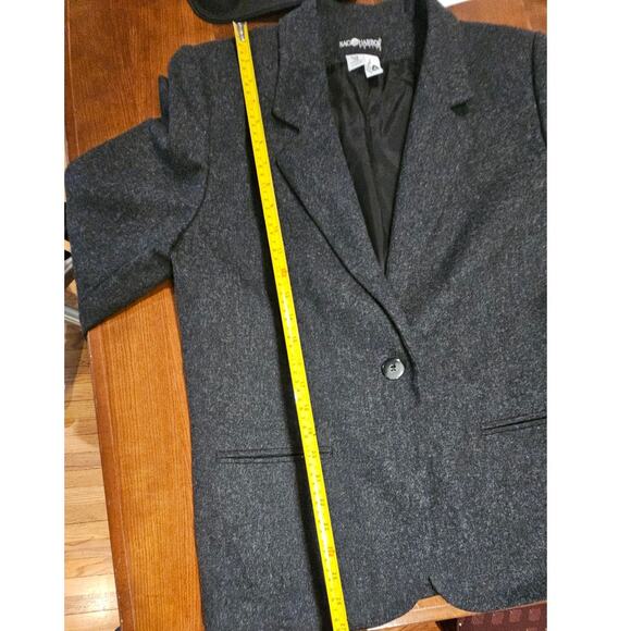 Sag Harbor Wool Rich Blend Womens Gray Blazer, 70% wool, Womens Sz 12P - Picture 10 of 10